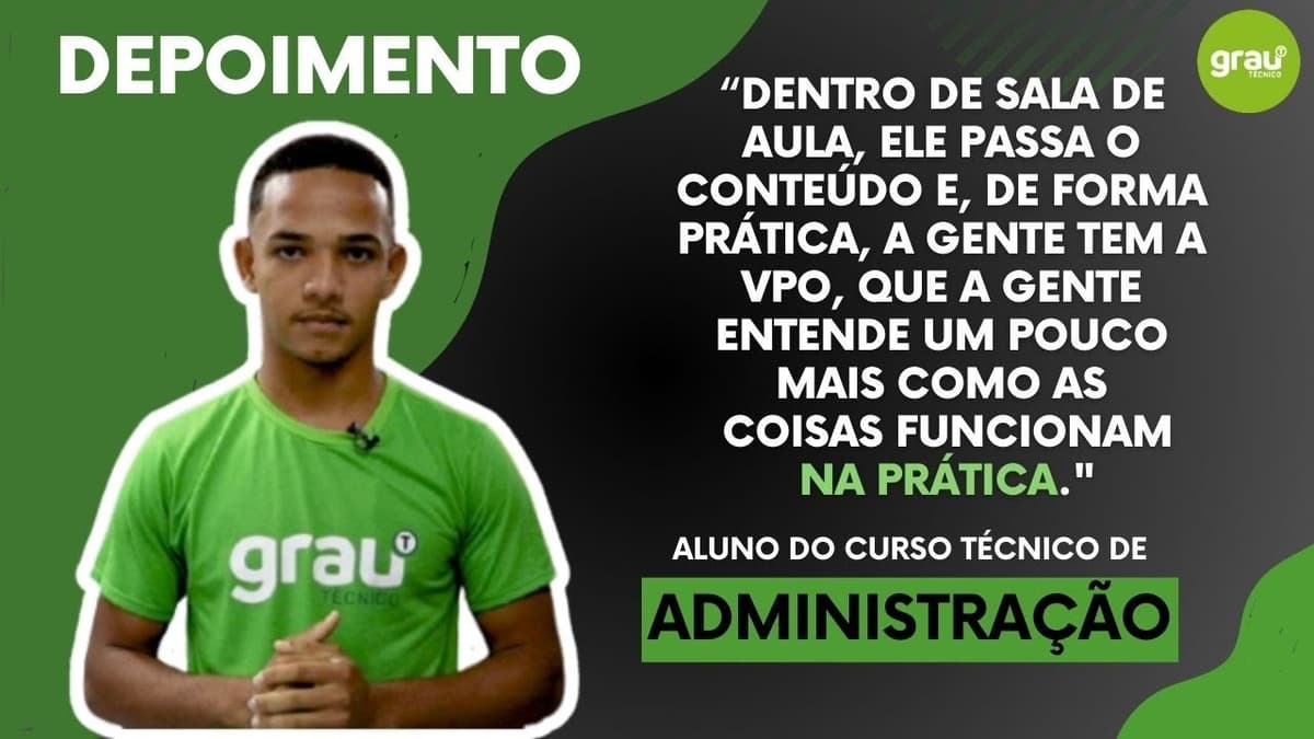 Grau Técnico | Curso Técnico em Administração
